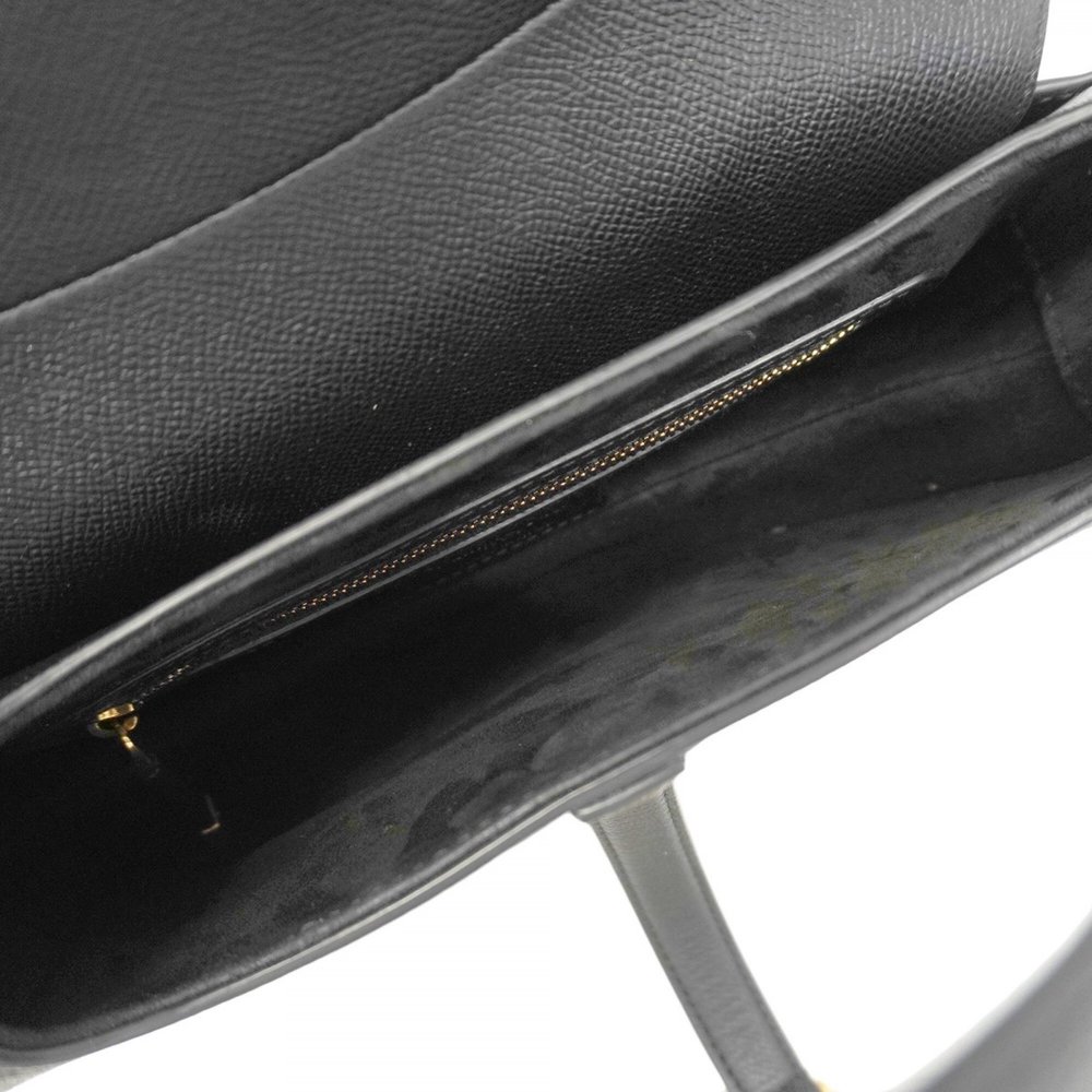 Christian Dior Handbag Saddle Bag Leather Black Women's - Picture 4 of 11